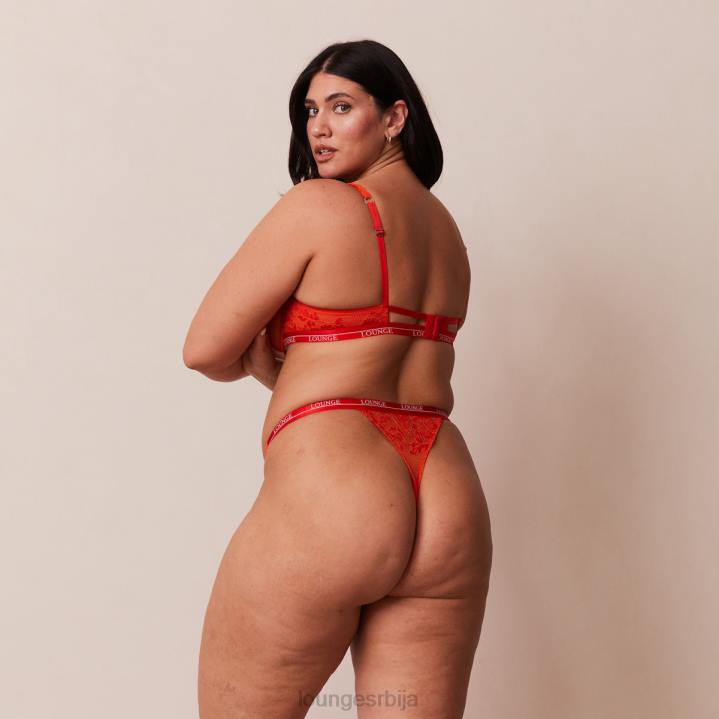 луксузни балконски грудњак и танге/гаћице сет Жене Lounge Доњи веш JPFL49 црвена