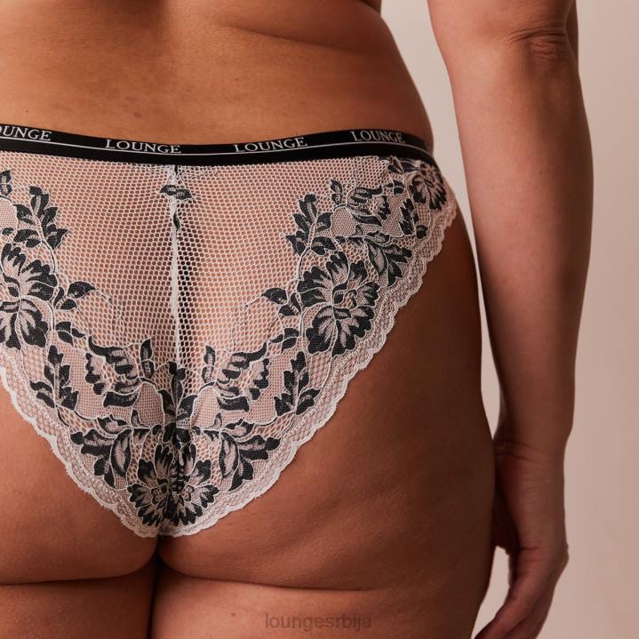луксузни балконски грудњак и танге/гаћице сет Жене Lounge Доњи веш JPFL4 црн