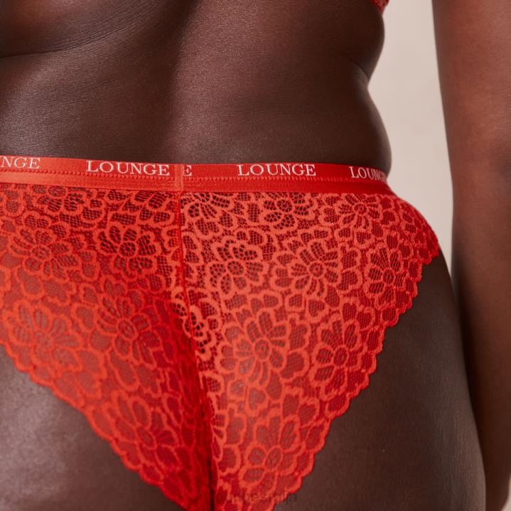 свилени балконски грудњак и танге/гаћице сет Жене Lounge Доњи веш JPFL54 црвена