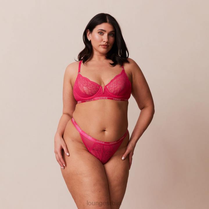 краљевски балконски грудњак и тангице Жене Lounge Доњи веш JPFL56 хот пинк
