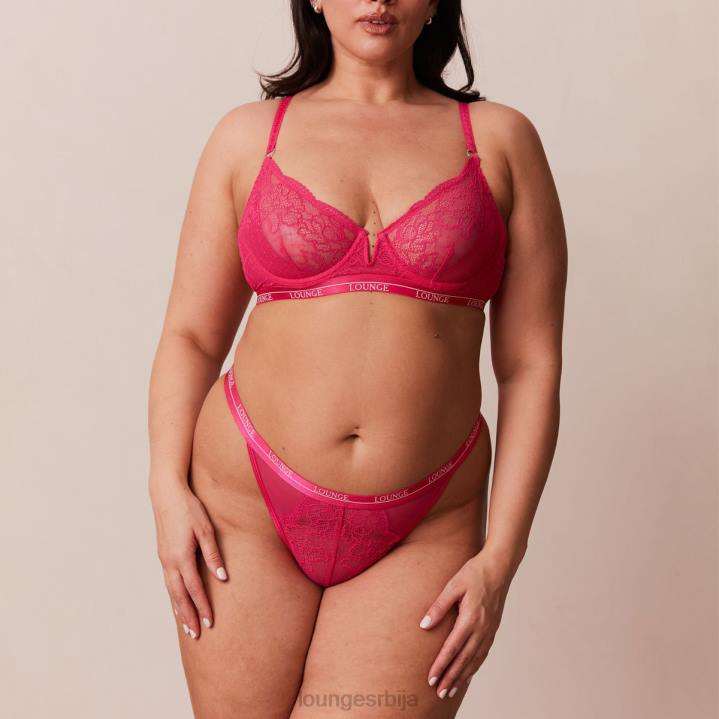 краљевски балконски грудњак и тангице Жене Lounge Доњи веш JPFL56 хот пинк