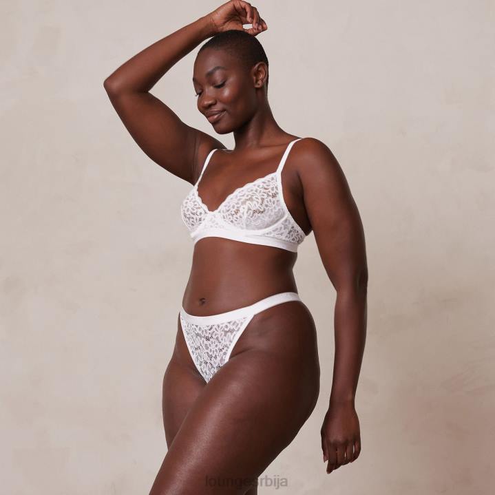 балконски грудњак и танги комплет Жене Lounge Доњи веш JPFL57 бео