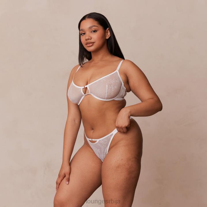граце грудњак и танги сет Жене Lounge Доњи веш JPFL61 бео