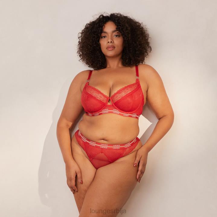 Вогуе балконски грудњак и танге/гаћице сет Жене Lounge Доњи веш JPFL68 мароон