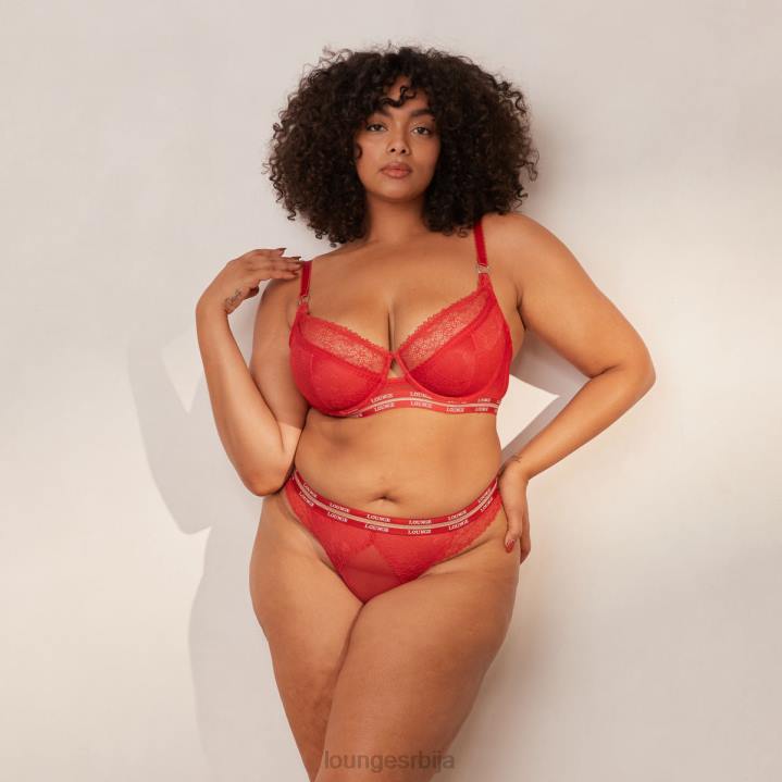 Вогуе балконски грудњак и танге/гаћице сет Жене Lounge Доњи веш JPFL68 мароон