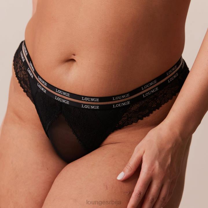 Вогуе балконски грудњак и танге/гаћице сет Жене Lounge Доњи веш JPFL69 црн