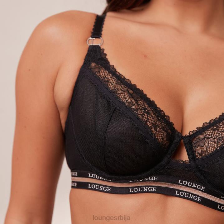 Вогуе балконски грудњак и танге/гаћице сет Жене Lounge Доњи веш JPFL69 црн