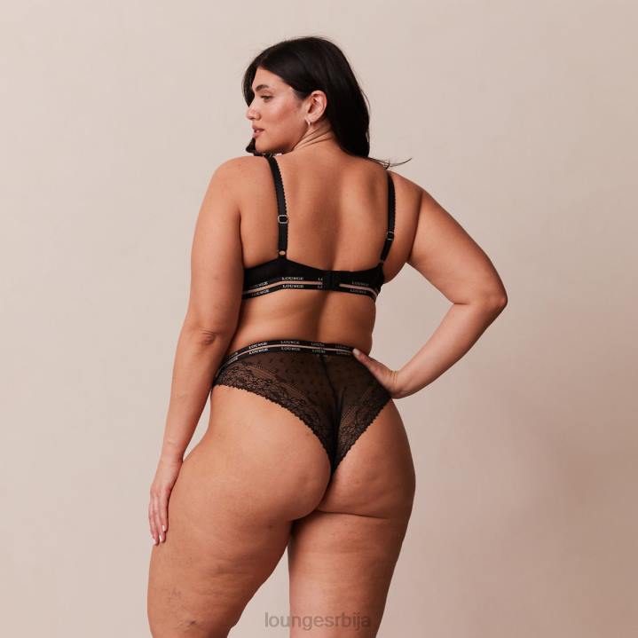Вогуе балконски грудњак и танге/гаћице сет Жене Lounge Доњи веш JPFL69 црн