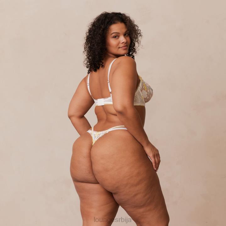 флеур балконски грудњак и г-стринг сет Жене Lounge Доњи веш JPFL71 бела и жута