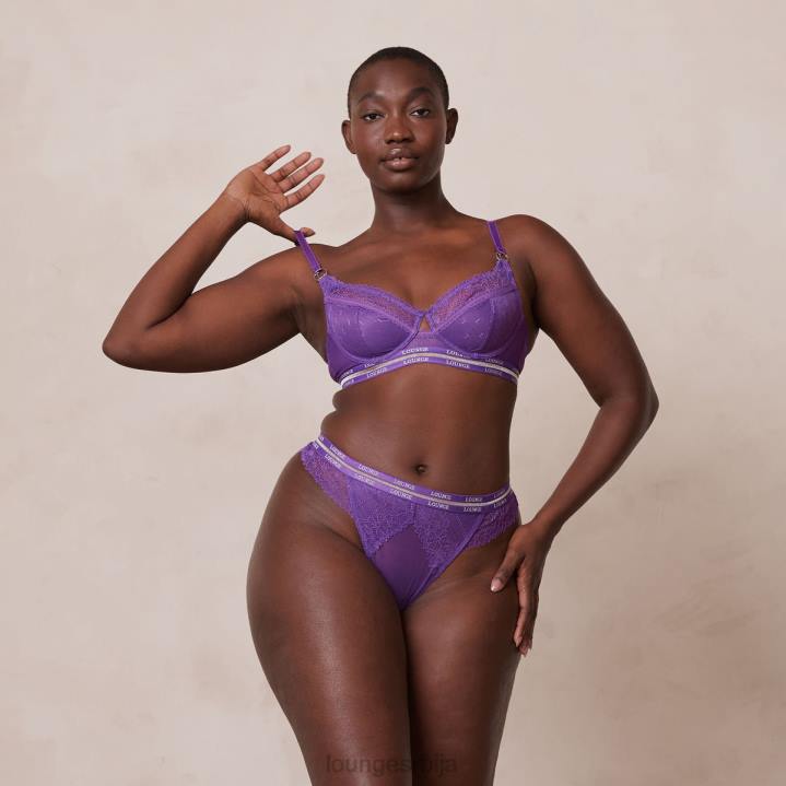 Вогуе балконски грудњак и танге/гаћице сет Жене Lounge Доњи веш JPFL75 љубичаста