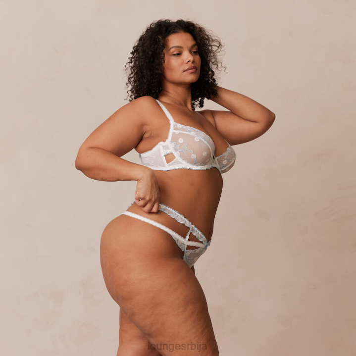 флеур балконски грудњак и г-стринг сет Жене Lounge Доњи веш JPFL76 бела и плава