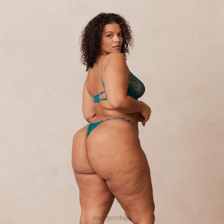 шармирани балконски грудњак и танге/гаћице Жене Lounge Доњи веш JPFL7 тиркизно