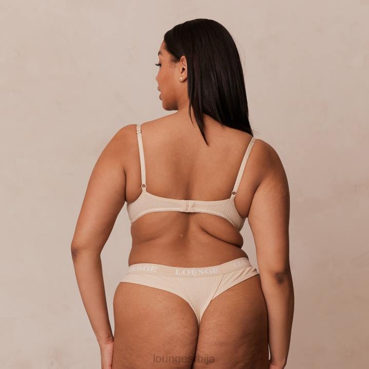ултра комфорни ребрасти грудњак и танги Жене Lounge Доњи веш JPFL80 латте