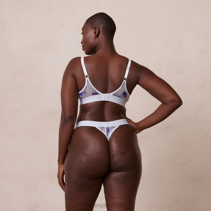 сет грудњака и танги са цветним мрежама Жене Lounge Доњи веш JPFL85 Плави