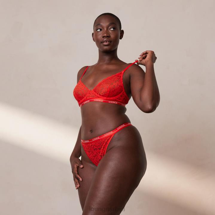 балконски грудњак и танги комплет Жене Lounge Доњи веш JPFL8 црвена