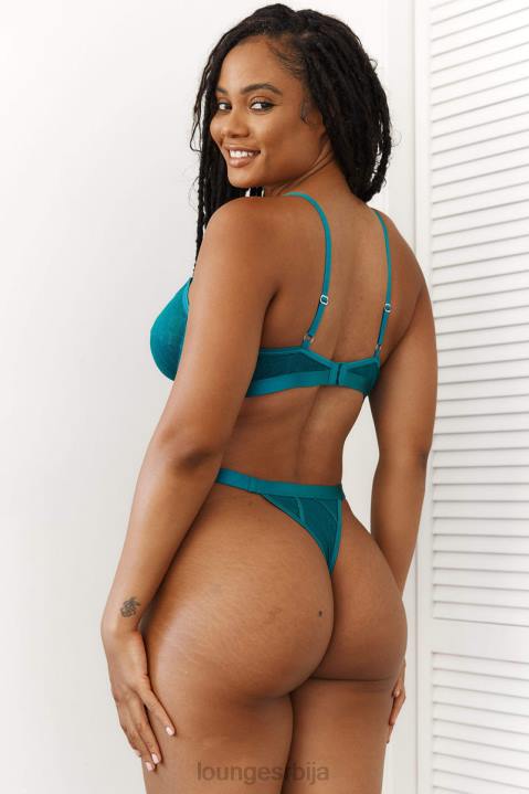 шик балконски грудњак и танги сет Жене Lounge Доњи веш JPFL92 тиркизно