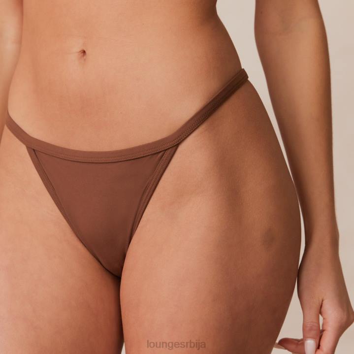 Сцулпт пусх-уп мајица грудњак и г-стринг/гаћице сет Жене Lounge Доњи веш JPFL96 кестен