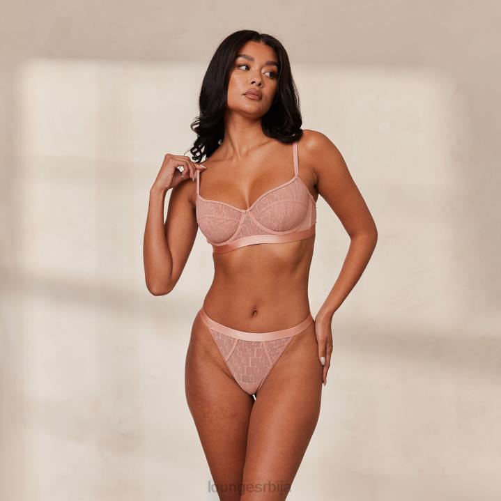 шик балконски грудњак и танги сет Жене Lounge Доњи веш JPFL97 розе