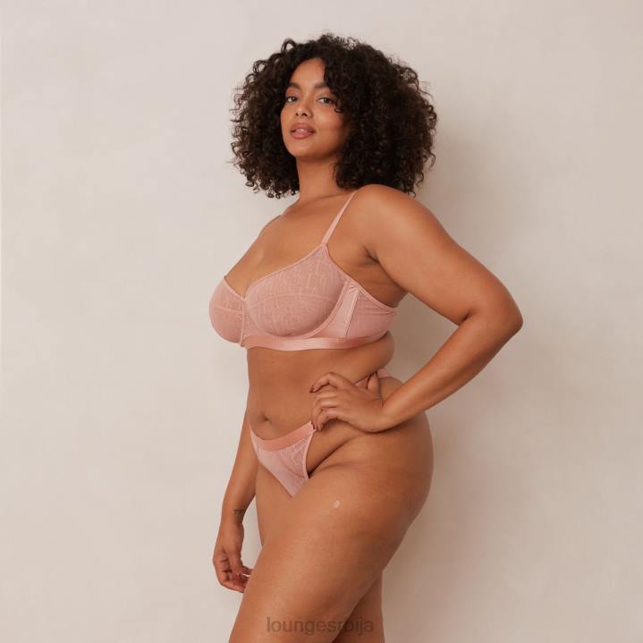 шик балконски грудњак и танги сет Жене Lounge Доњи веш JPFL97 розе