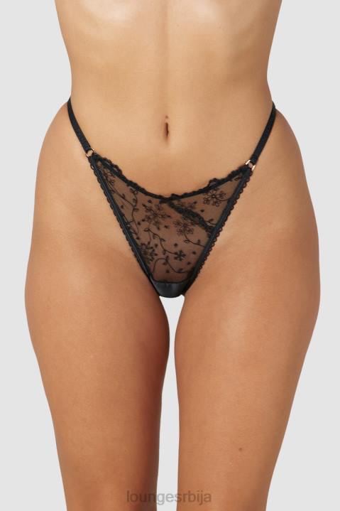уске гаћице отворених леђа Жене Lounge Доњи веш JPFL252 црн