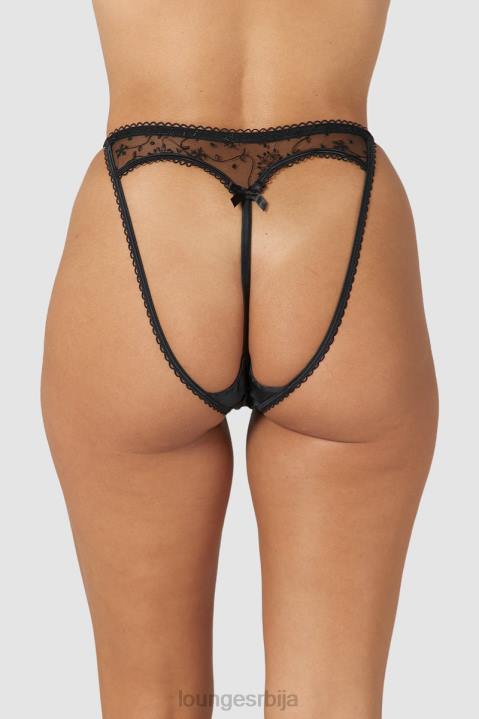 уске гаћице отворених леђа Жене Lounge Доњи веш JPFL252 црн