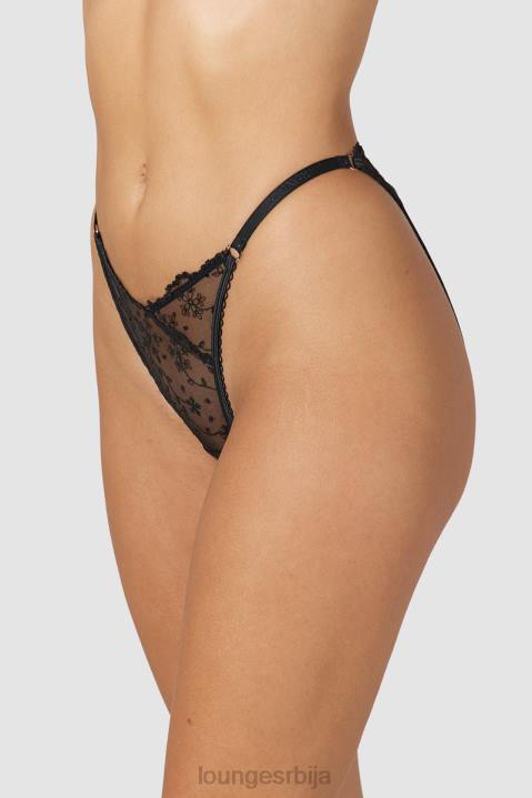 уске гаћице отворених леђа Жене Lounge Доњи веш JPFL252 црн