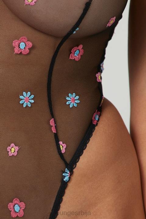 прозирни цветни боди Жене Lounge Доњи веш JPFL264 црн