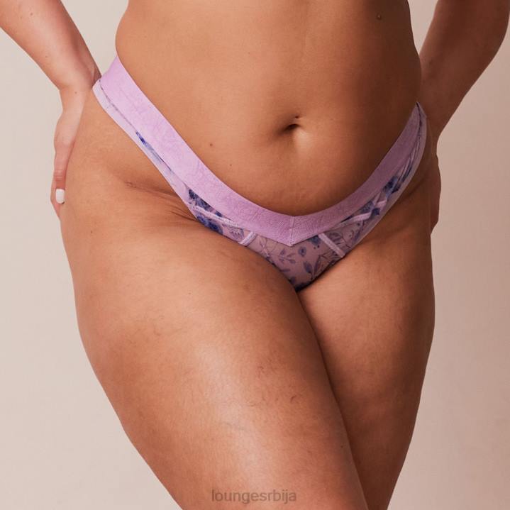 танге са цвјетним мрежама Жене Lounge Доњи веш JPFL294 лила