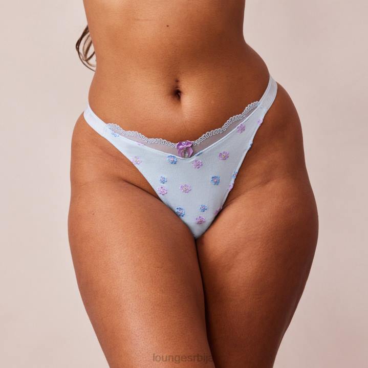 ребрасте танге са цветним троуглом Жене Lounge Доњи веш JPFL471 Плави