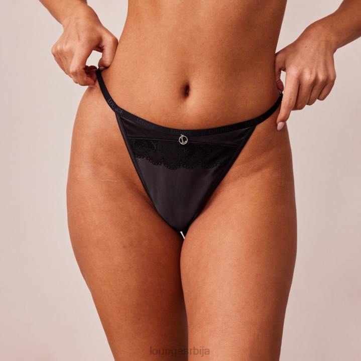 меке сатенске танге Жене Lounge Доњи веш JPFL488 црн