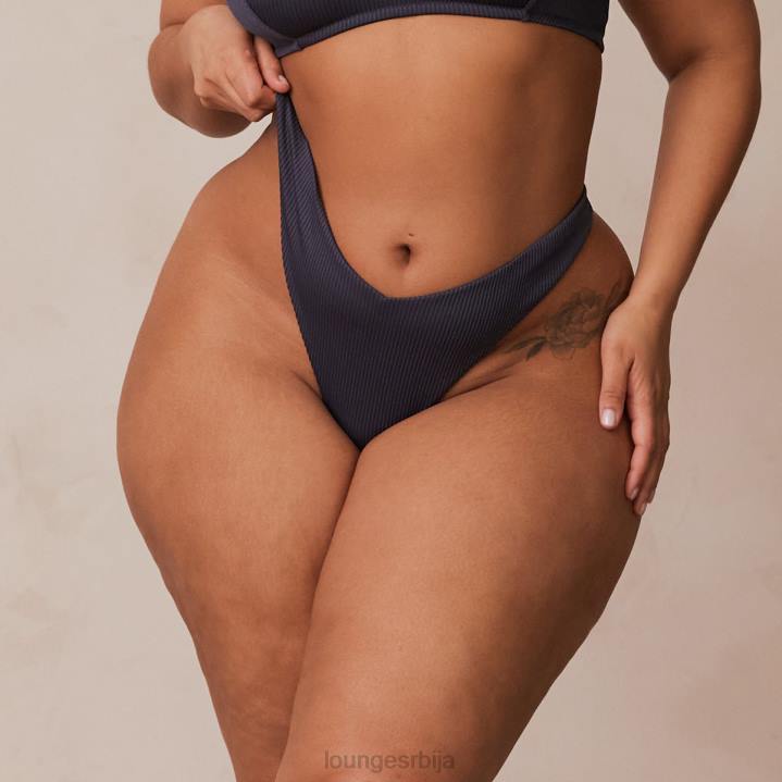 ребрасте танге у облику троугла Жене Lounge Доњи веш JPFL509 угљен плава