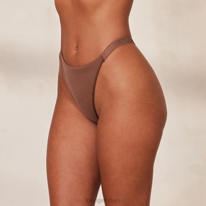 глатке мрежасте танге Жене Lounge Доњи веш JPFL515 кестен