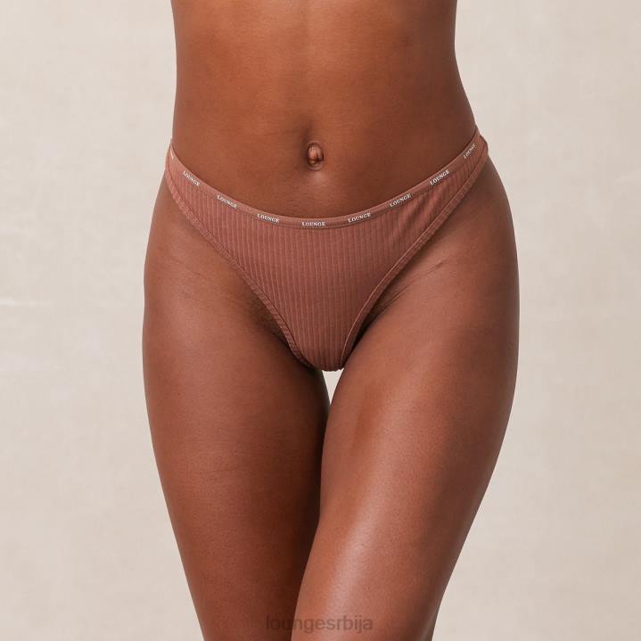 тако меке ребрасте танге Жене Lounge Доњи веш JPFL691 моцха