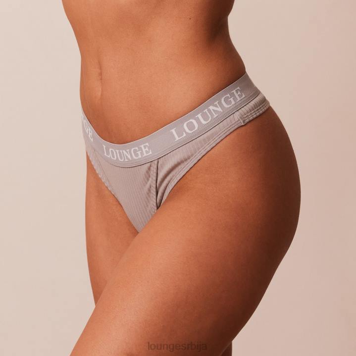 ултра комфорне ребрасте танге Жене Lounge Доњи веш JPFL731 сива