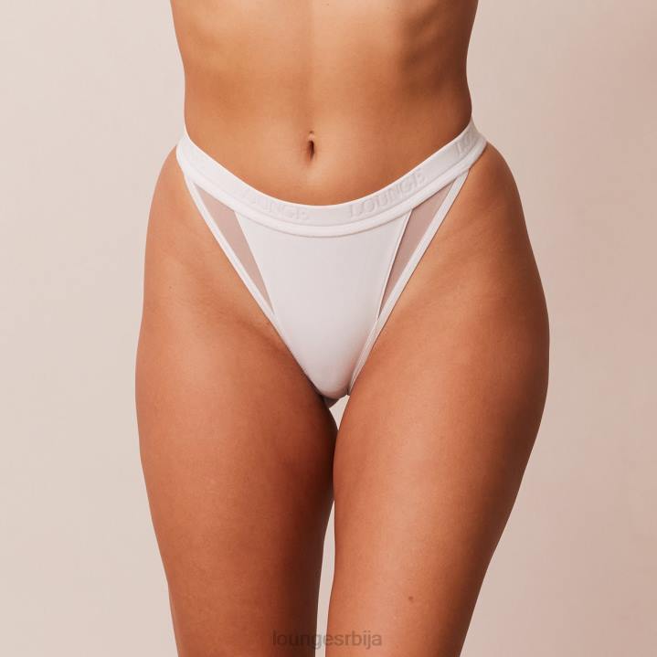 контурне мрежасте танге Жене Lounge Доњи веш JPFL369 бео
