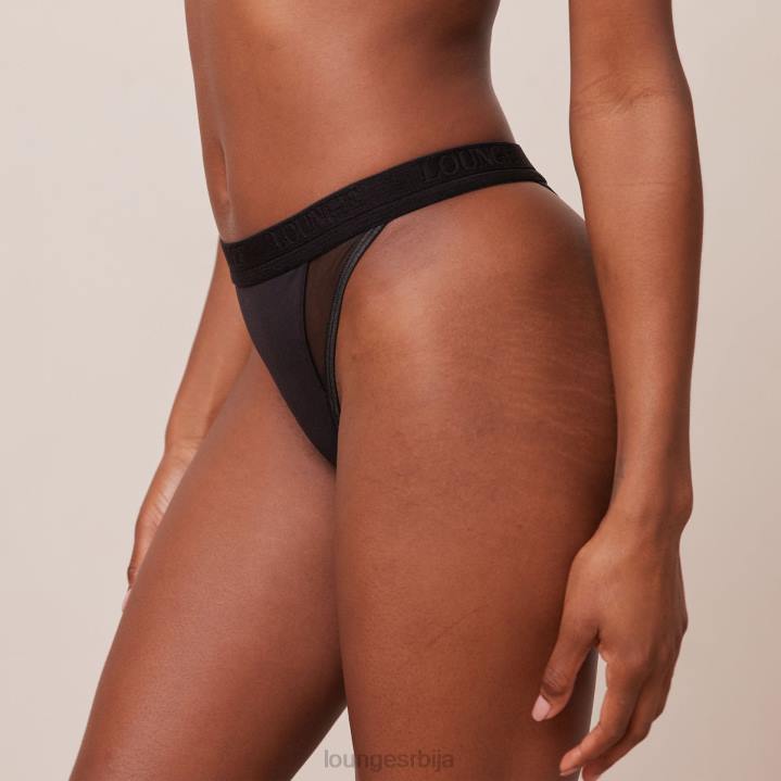 контурне мрежасте танге Жене Lounge Доњи веш JPFL372 црн