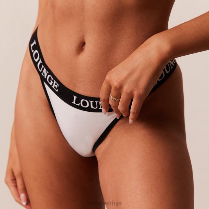 танге од бамбуса у облику троугла Жене Lounge Доњи веш JPFL416 бео