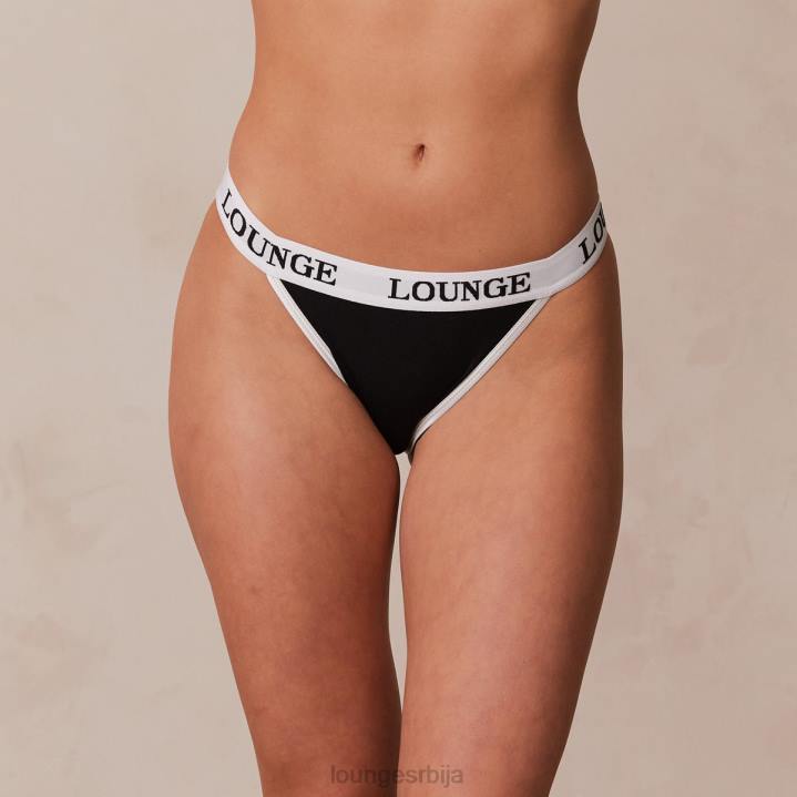 гаћице од бамбуса троугла Жене Lounge Доњи веш JPFL429 црн