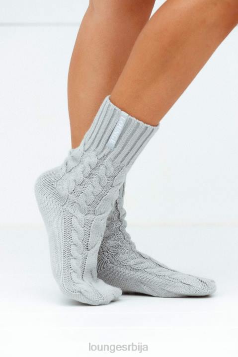 удобне плетене чарапе Жене Lounge Одећа JPFL935 сива