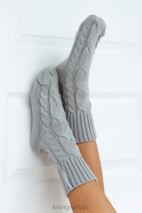 удобне плетене чарапе Жене Lounge Одећа JPFL935 сива