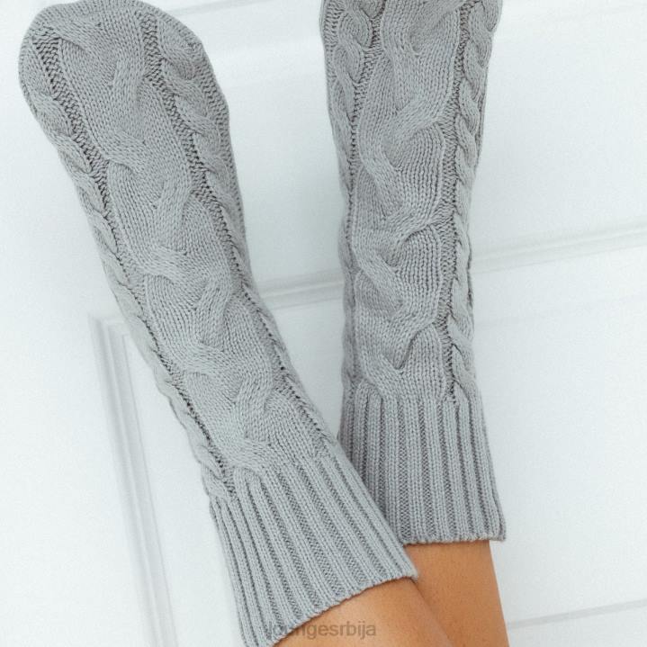 удобне плетене чарапе Жене Lounge Одећа JPFL935 сива