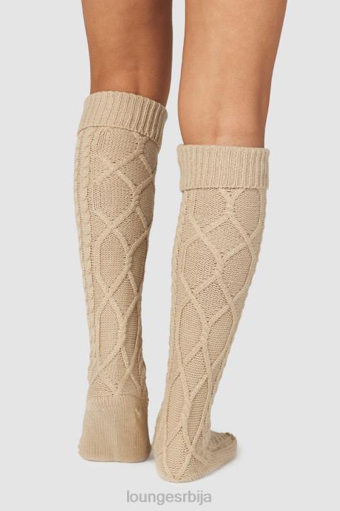 удобне плетене чарапе до колена Жене Lounge Одећа JPFL940 минк