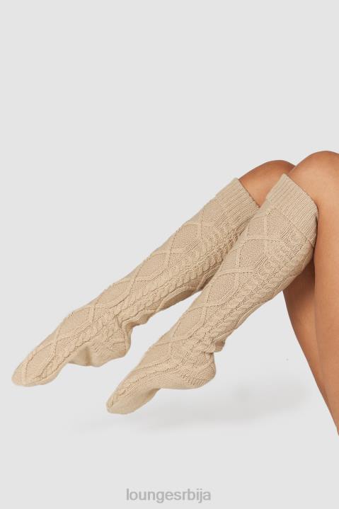 удобне плетене чарапе до колена Жене Lounge Одећа JPFL940 минк
