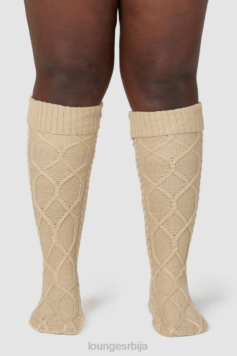 удобне плетене чарапе до колена Жене Lounge Одећа JPFL940 минк