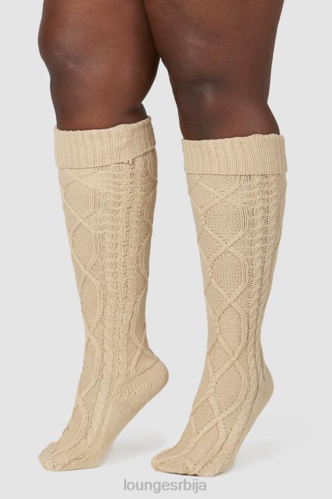 удобне плетене чарапе до колена Жене Lounge Одећа JPFL940 минк
