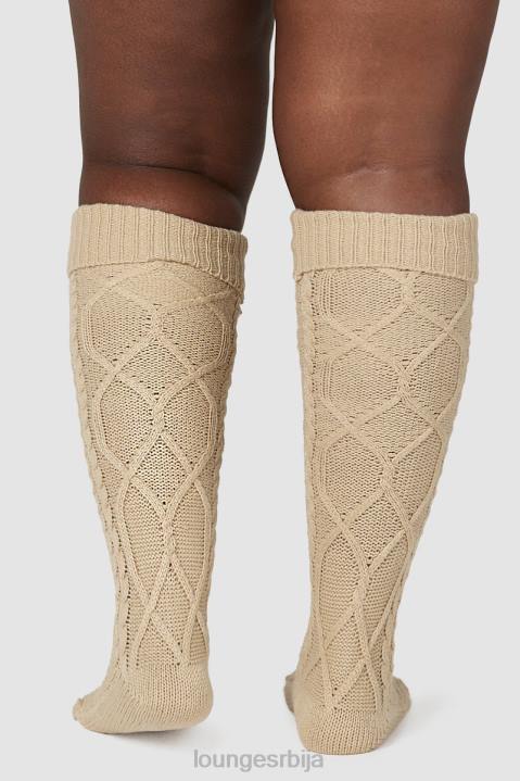 удобне плетене чарапе до колена Жене Lounge Одећа JPFL940 минк