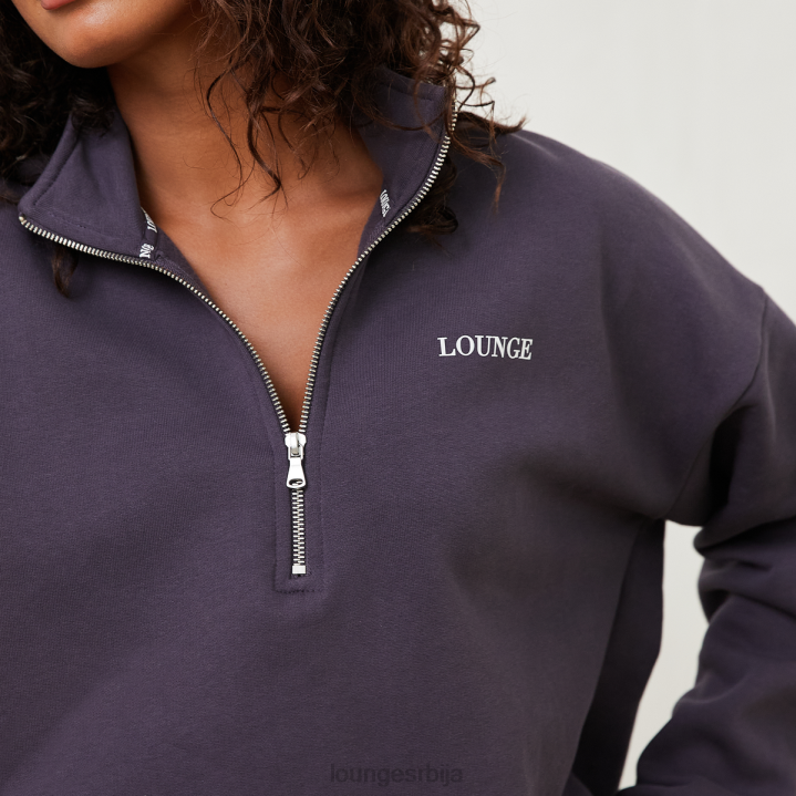 есенцијални велики џемпер са патент затварачем Жене Lounge Одећа JPFL874 димљено плаво