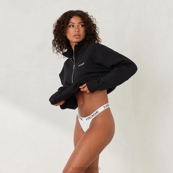 есенцијални велики џемпер са патент затварачем Жене Lounge Одећа JPFL877 црн