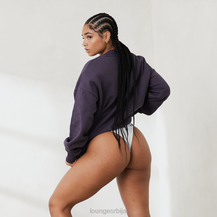 основни џемпер са широким изрезом Жене Lounge Одећа JPFL885 димљено плаво