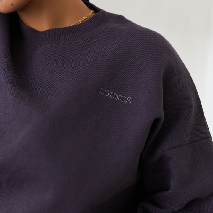 основни џемпер са широким изрезом Жене Lounge Одећа JPFL885 димљено плаво